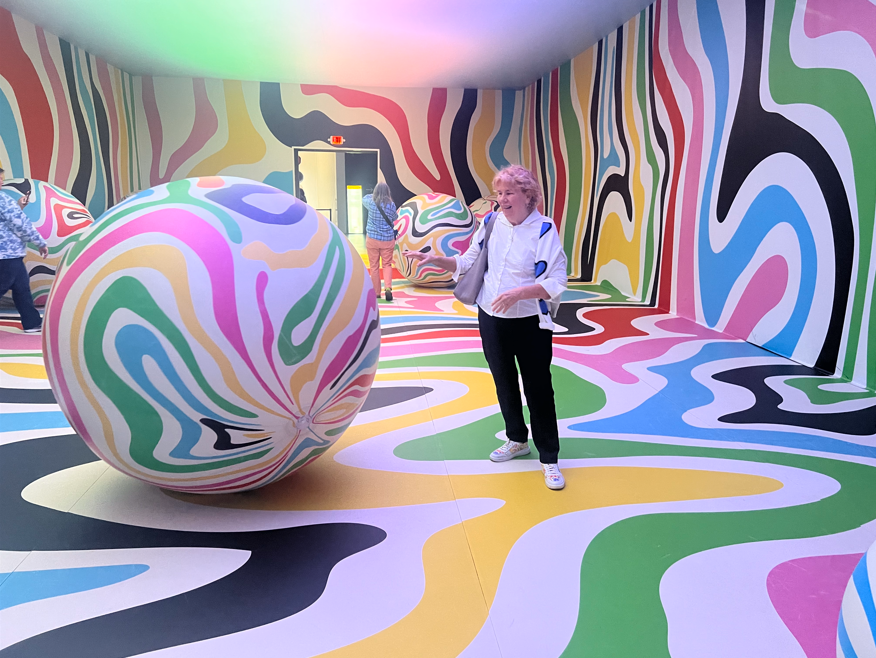 Mary at the Balloon Museum